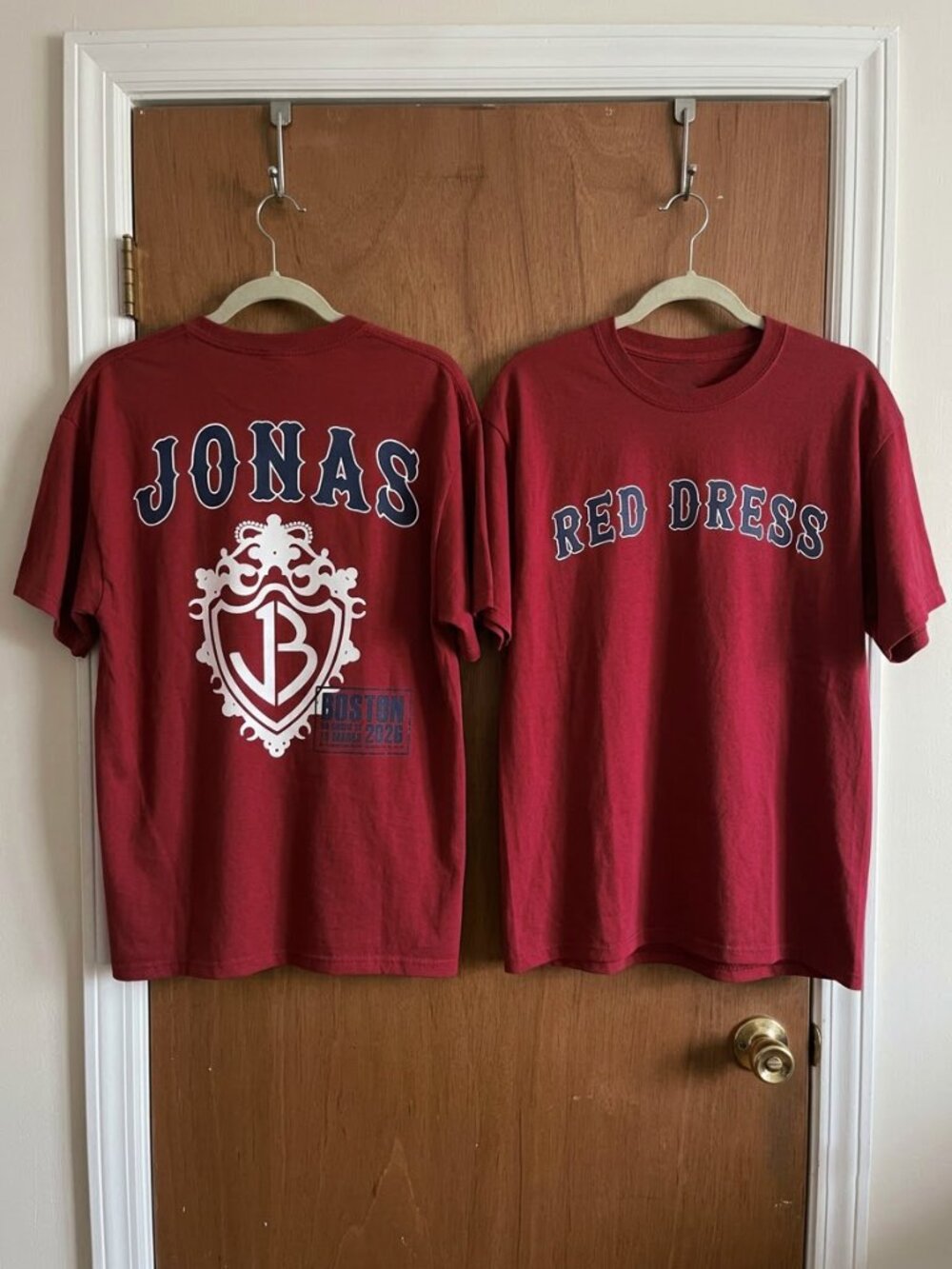 Jonas Brothers The Burning Up All Over Again Boston, MA T-shirt Reprint